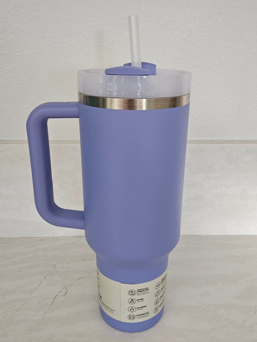 Stanley FlowState Lavender Quencher H2.0 Tumbler with Handle 40oz - Picture 3 of 10